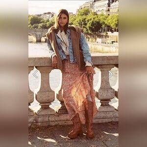 Free People Intimately Romance Me Floral Half Slip Skirt